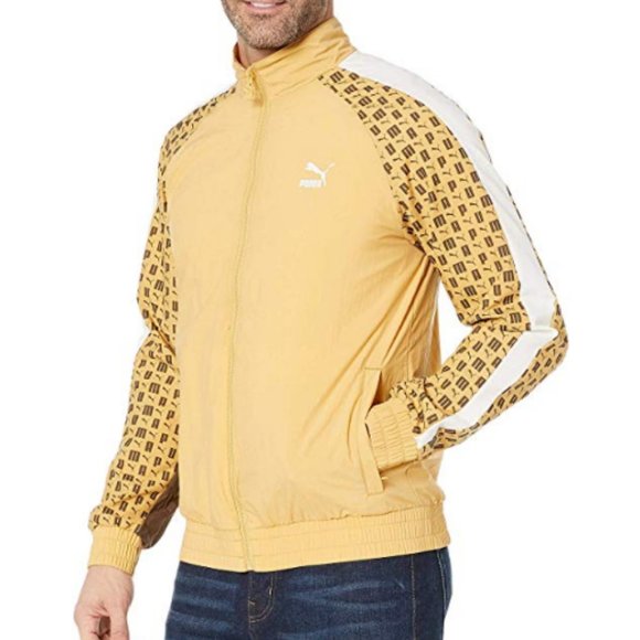 puma t7 tracksuit yellow